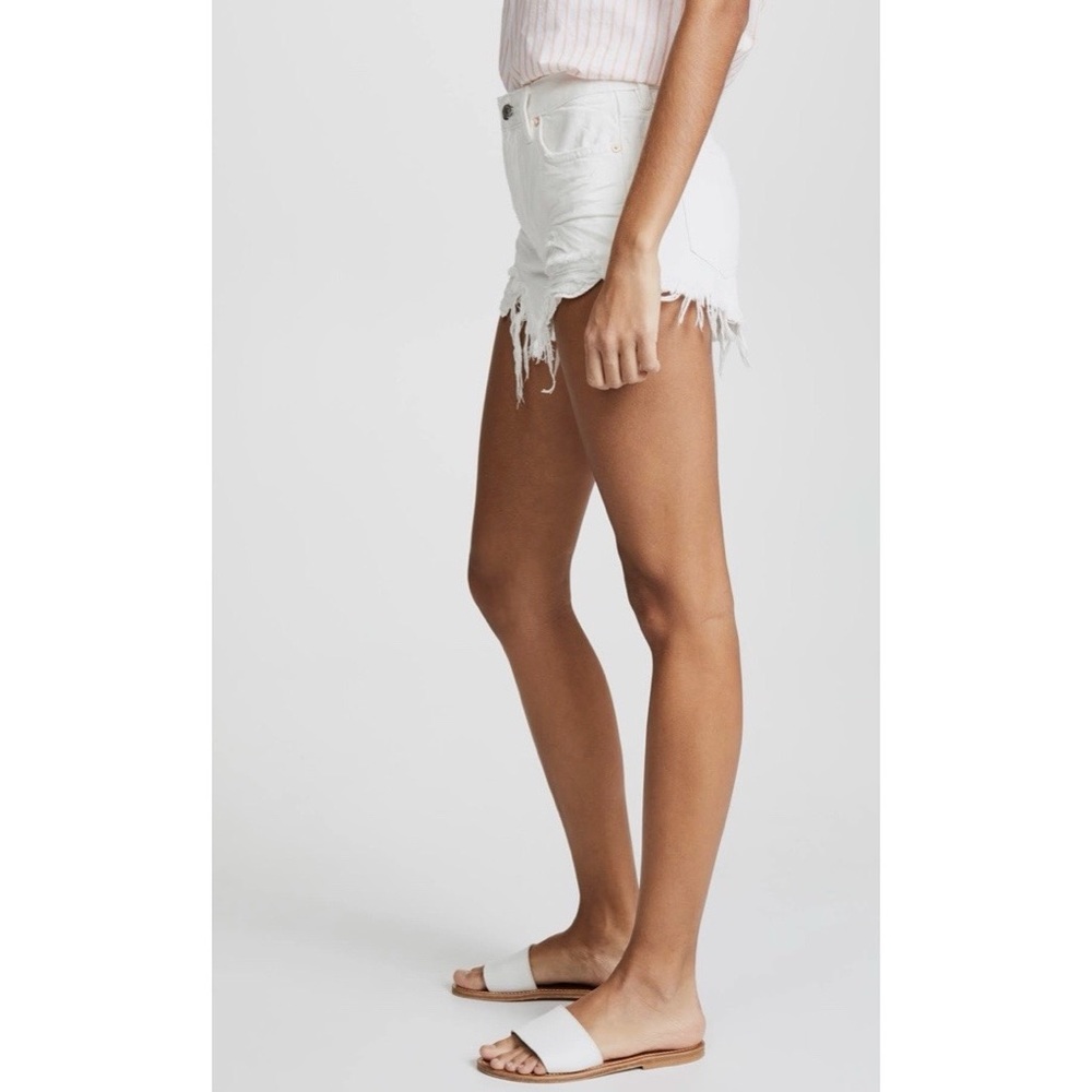 22. FP Loving Good Vibrations Cutoffs Spring White - Picture 2 of 3